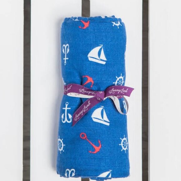 NWT Lenny Lamb Blanket Nautical - Picture 4 of 7